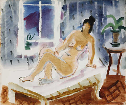 Ведерников Александр Семенович. Обнаженная в интерьере 